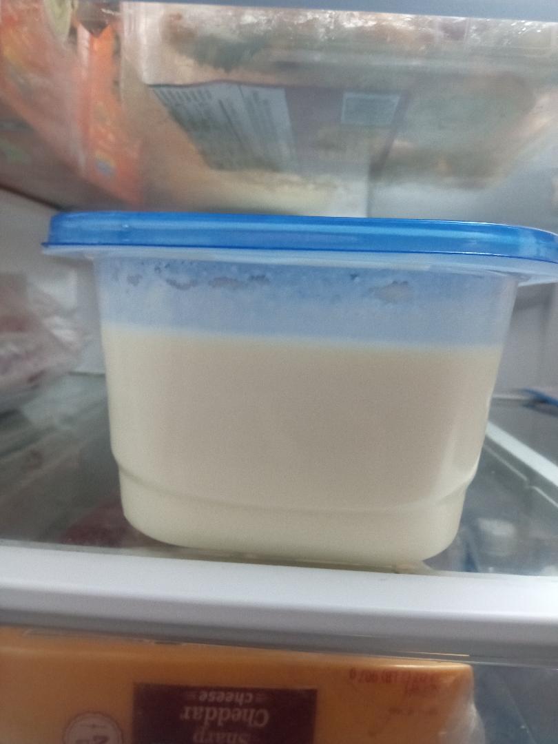 Batter chilling in fridge