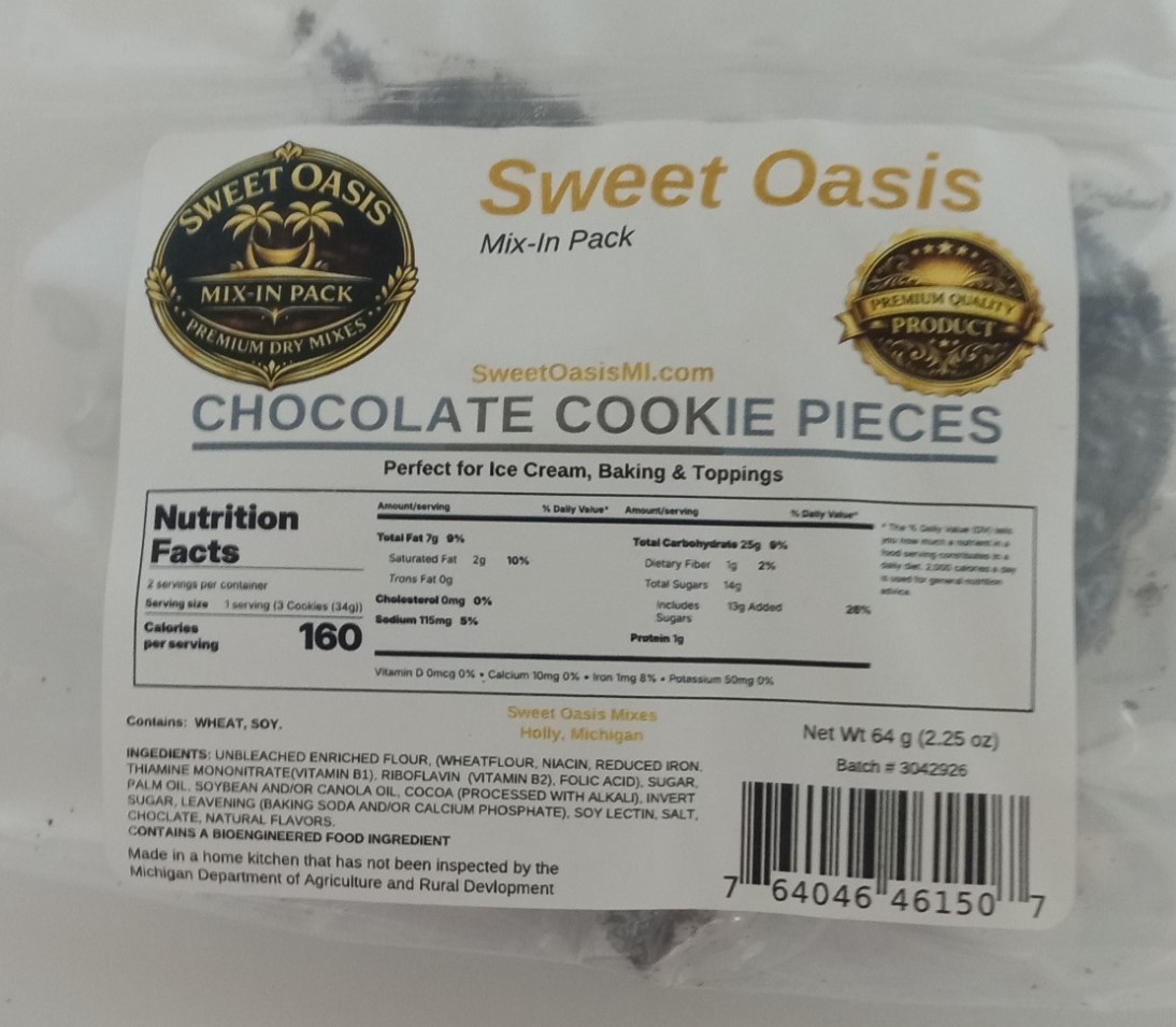 Sweet Oasis Chocolate Cookie Pieces Add-In Pack