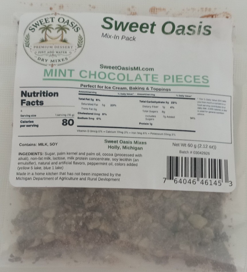Sweet Oasis Mint Chocolate Pieces Add-In Pack