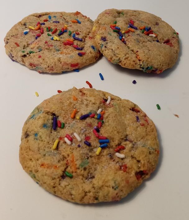 Birthday cake cookies